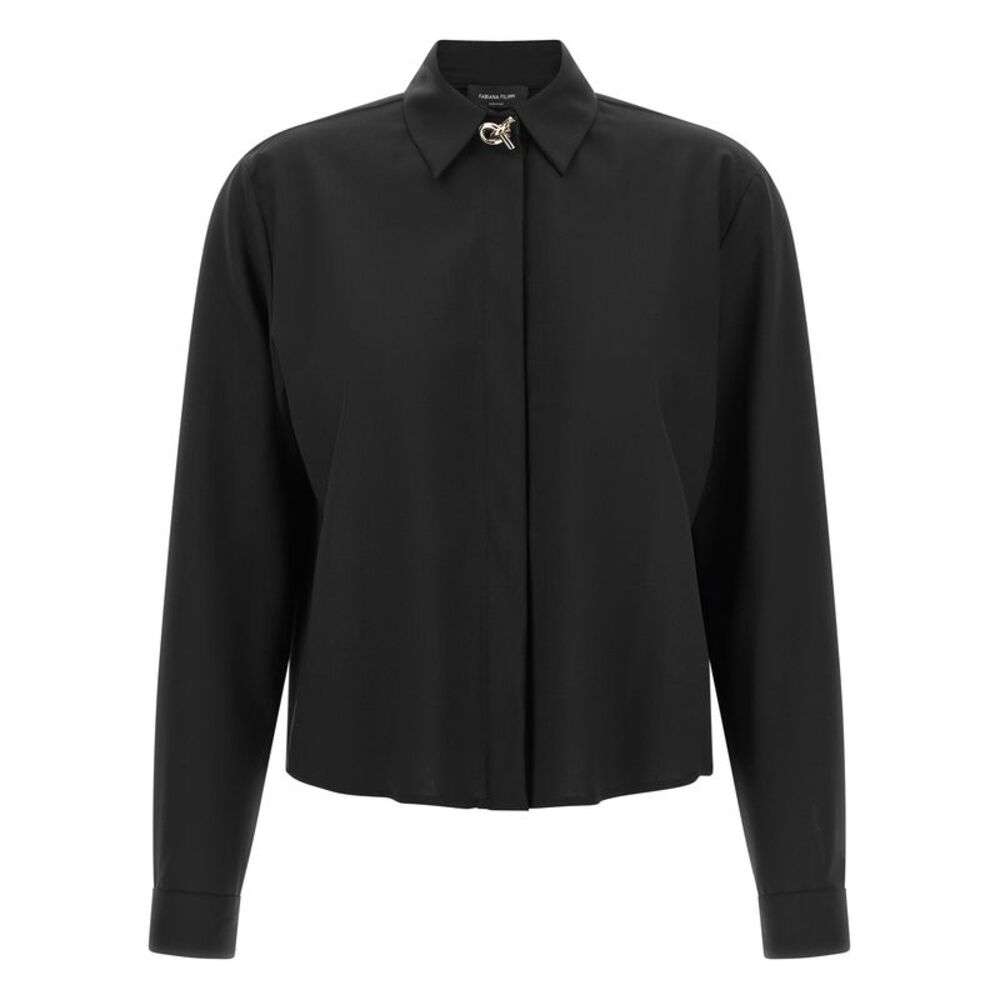 Fabiana Filippi Black Virgin Wool Women's Blouse